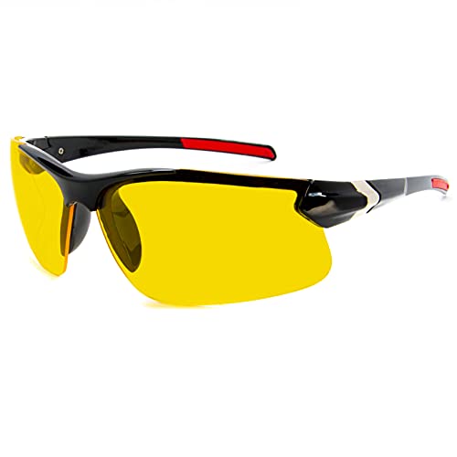 Óculos De Sol Masculino Esportivo Ciclismo C/ Proteção Uv400 (Amarelo)