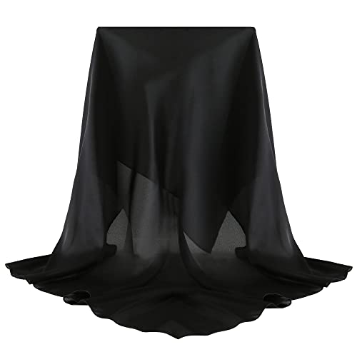 100% Mulberry Silk Scarf-Printed or Solid Color 35” Square Large Silk Hair Head Wrap Scarf With Gift Box Package