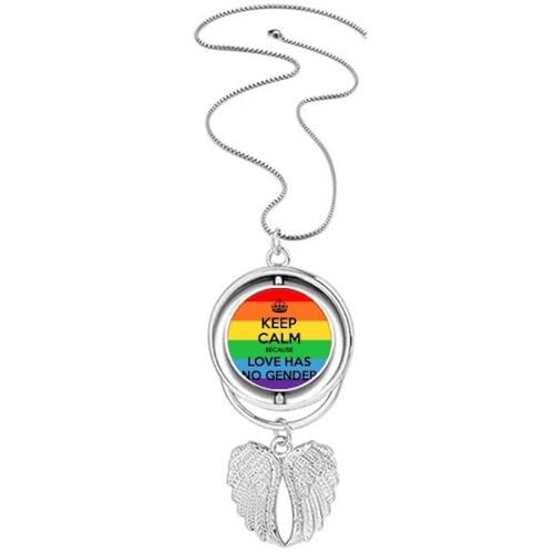 Pendentif transgenre bisexuels LGBT collier rotatif pour assumer sa fierté discrètement