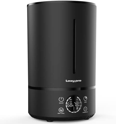 HUMIDIMASTER 2023 6L Cool Mist Humidifiers for Bedroom Large Rooms, 1.6 Gallon Top Fill Ultrasonic Humidifier, Quiet Effective for Home - 60 hours, 360° for Kids, Babies, Essential Oils Diffuser