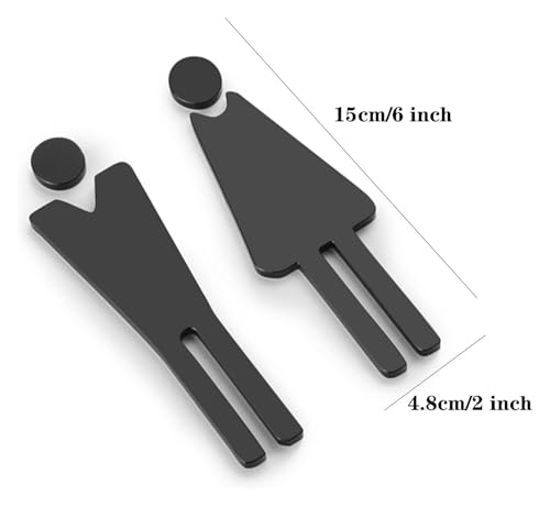Décoration amusante de panneau de toilettes rigide et durable en métal - 4