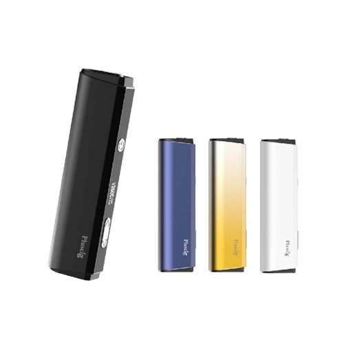 Pluscig C20 アイコス イルマ 互換機 アイコスイルマ互換機 電子タバコ 本体 テリア 対応 加熱式タバコ 最新 連続50本 プラスシグ (ブラック)