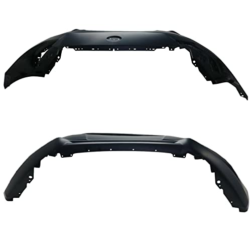 Antuko Primered Front Bumper Cover Plastic Replacement For 2017 2018 Fusion #TOP2