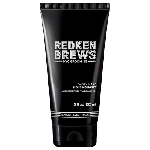 Redken Brews Molding Paste For Men, High Hold, Natural Finish, For all Hair Types, 5 Fl. Oz.