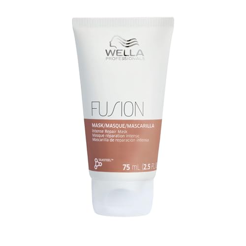 Wella Professionals Fusion Intense Repair Mask - Masque capillaire réparateur en profondeur aux acides aminés - Soin intensif pour cheveux cassés - Traitement lissant contre la casse - 75 ml