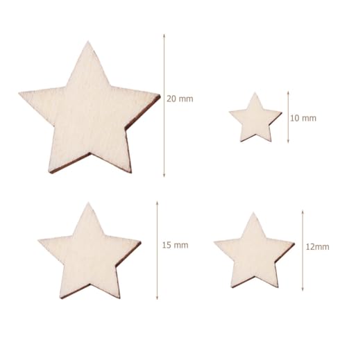 Pentagrama de Madera de 200 Piezas para Manualidades DIY 8