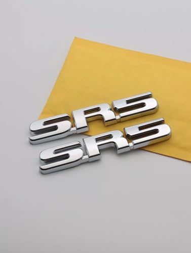 Image of 2pcs SR5 Fits for All 4 Wheel Drive Car Side Rear Tailgate Badge 3D Emblem Sticker Decal (Silver)