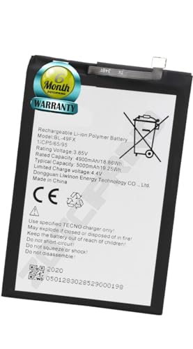 Image of Original BL-49FX Battery for Infinix Hot 8 X650C / X650B /X650D Battery with 6 Month Warranty***(R145)