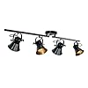 Track lighting37inch track lighting fixtures ceiling black track light kitchen lights ceiling 4 light large rustic farmhouse track lighting for kitchen closet living room bar rotatable light head  urban country home decor
