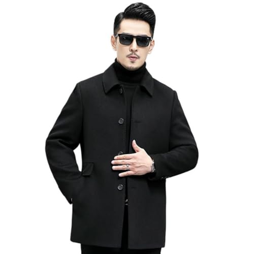 Veste en laine double face pour homme un manteau d'hiver chic et chaud