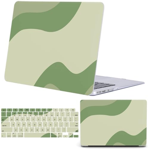 Funda MacBook Pro 16 A2141 plástico estuche rígido carcasa cubierta teclado verde