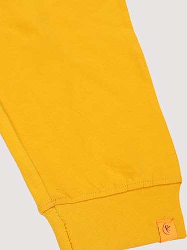 Image of KiddoPanti Boys Cotton Joggers | 100% Cotton Single Jersey | 2 Side Cargo Pockets with Flap | Elasticated Waist Band with Functional Drawcord | Soft & Breathable Track Pants