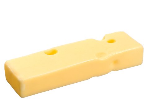 1"Hx6.5"Wx2"L Cheese Slice Cream (pack of 24)