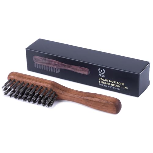 Brosse végétalienne à moustache et barbe pour la routine du matin