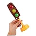 LIOOBO Realistic Signal Light Model: Simulation Traffic Lamp Toy with Lighting and Sounds - Role Play Mini Red/Yellow/Green Traffic Signal Lamp No Battery