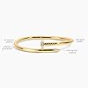 Electric Picks Nailed It Bracelet for Women, 14k Gold Plated Stainless Steel Nail-Inspired Bangle, 4mm Thick Adjustable Stackable Bracelet, Modern Minimalist Jewelry #2