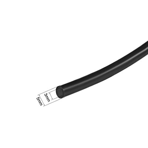 uxcell Flexible Silicone Rubber Tubing, Black #TOP14