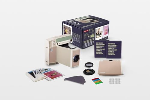 Lomography Lomo'Instant Square Glass Pemberley Edition Dual-Format Instant Camera with Glass Lens, Portrait and Splitzer Attachments