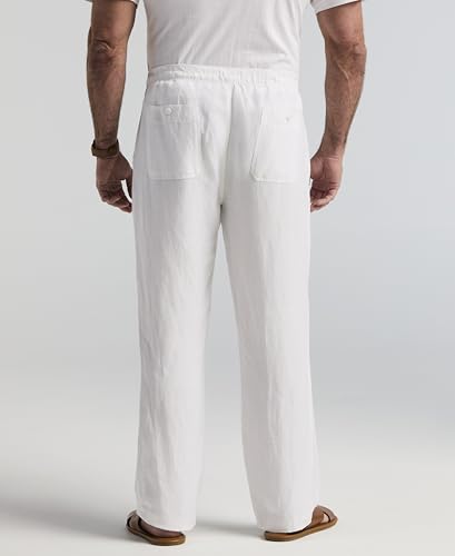Image of Cubavera Men's Linen-Blend Lightweight Pants with Drawstring (Size Small - 5X Big & Tall)