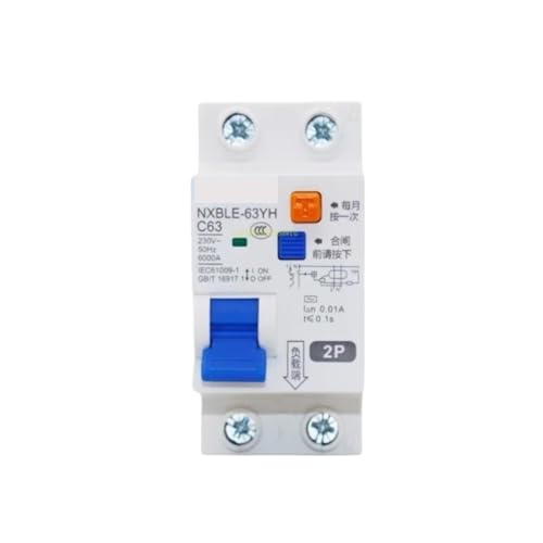 Disjoncteur différentiel NXBLE-63YH 1P+N 20A petit format pour coffret DIN