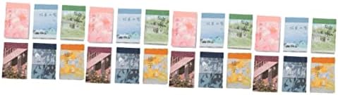 COHEALI 24 Sets Pocket Decoration Material Hand Decor Vintage Scrapbook Travel Stickers Junk Journal Kit Washi Tape Stickers Vintage Scrapbook Supplies DIY Background Paper Craft Paper