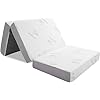 Inofia 6 Inch Folding Mattress, Memory Foam Tri-fold Mattress with Removable Cover, Foldable Floor Bed, Medium Firm, Full Size (75 x 54 x 6)