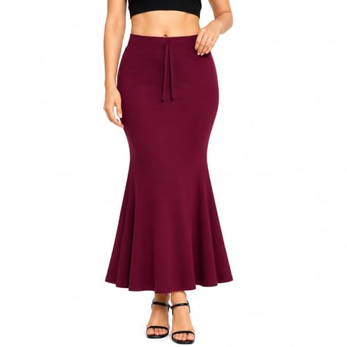 Image of Mogsa Women's Saree Shapewear Petticoat | Fishcut Shaper | Stretchable Saree Petticoat | Adjustable Drawstring | Comfortable Slim Fit Innerwear