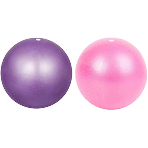 Focenat 2pcs Pilate Balls 23cm Small Exercise Ball Soft Yoga Ball for Fitness Pilates,Yoga, Core Training and Physical Therapy Cover