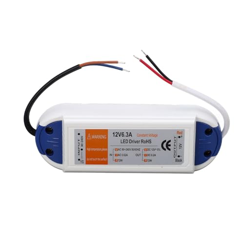 Driver LED 72W AC90-240V transformateur alimentation 12V pour rubans LED