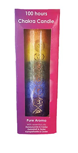CrystalGemsStore - Candela chakra 100 ore di aroma...