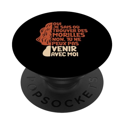 Cadeau Cueilleur Morilles Ramasseur De Morilles Humour PopSockets PopGrip Interchangeable