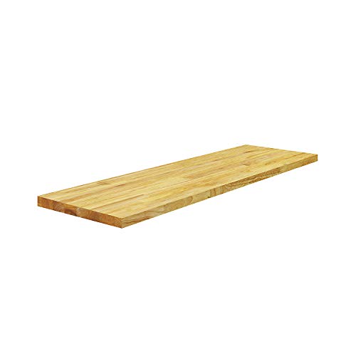 BenchPro Floating Shelf Wall Mounted Solid Butcherblock Shelf 12' Depth x 48' Length x 1' Thick...