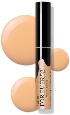 Daily Life Forever52 Complete Coverage Concealer | Easily Blendable, Natural Finish, Crease-Resistant & Buildable Coverage for Face Makeup-Caramel,10g