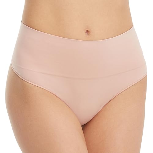Image of SPANX SPANXshape Everyday Shaping Thong - Core Control Shapewear Underwear - Invisible Under Clothes - Seamless Design