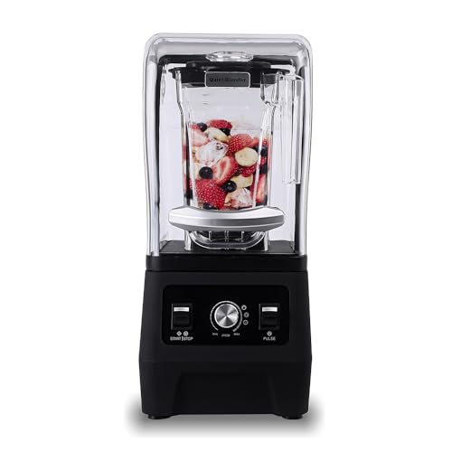 Professional Commercial Quiet Blender, Quiet Shield Blender for Shakes and Smoothies,Noise Reduction blender with Shield Quiet Sound Enclosure