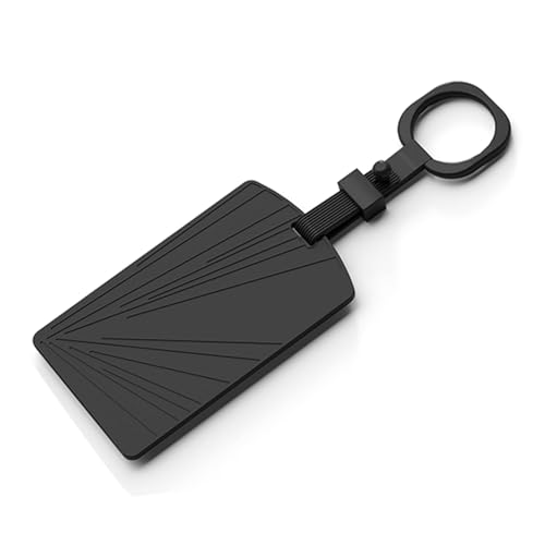 ZIMER Schlüsselkartenhalter (Lichtgeschwindigkeitsmuster) compatible with Tesla Model Y Juniper 2025 2026, Silikon-Schlüsselkarten-Schutzcover mit Schlüsselanhänger Schwarz – Zubehör für Model Y