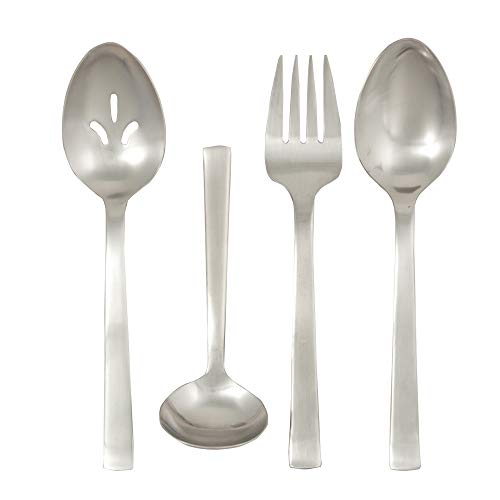 Ginkgo International Norse 4-Piece Stainless Steel Hostess Serving Set