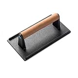 Aunewmei KitchenTools Heavy Duty 8'Cast Iron bacon Grill Press Smash Burgers Press Burger Tool for Grill and Griddle BBQs and Tailgates Gifts for Men and BBQ Enthusiasts