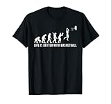 Cooles Dunking Basketball Spieler Evolution T-Shirt