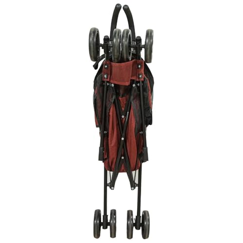 Carrinho de Passeio Pet para Cães e Gatos - Preto