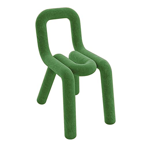 Chaise de salle à manger géométrique velours rembourré dossier chambre salon tabouret décoratif
