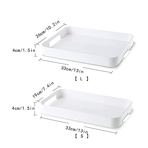 Plateau de rangement de bureau rectangulaire coloré pour organisation maison - 3