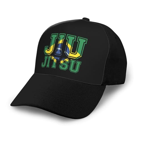 Flag BJJ Tee Brazilian Jiu Jitsu Unisex Classic Adjustable Curved Brim Baseball Cap, Trucker Hat