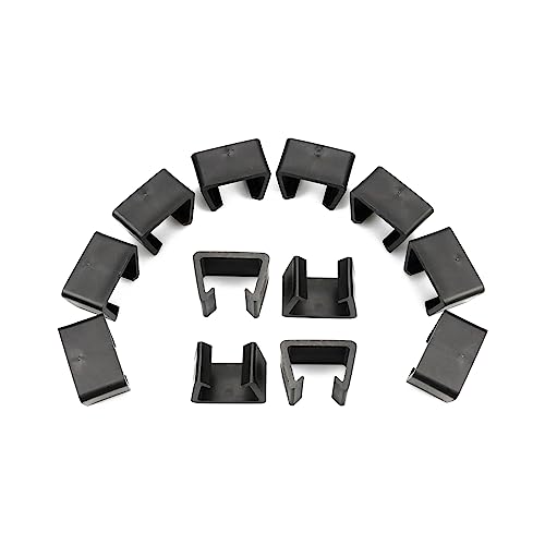 Hyakoz 12 clips de mimbre y plástico para silla y muebles exteriores, conector de fijación para sillas de ratán y sofás