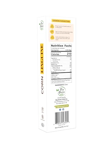 Big Green Food - Corn Linguine, Premium Gluten-Free Penne Pasta, Wheat Free, Vegan Friendly (1 Box) image 4