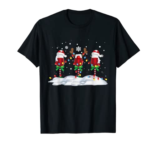Vino Tinto Navidad - Adornos Feliz Navidad Camiseta