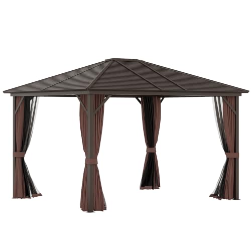Outsunny 10×12 Single-Roof Galvanized Steel