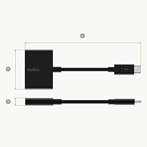 Belkin Rockstar 3.5Mm Audio + Usb-C Charge Adapter (Usb-C Audio Adapter For Note10, Pixel 3, Pixel 3Xl, Ipad Pro And More) #TOP3
