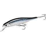 LUCKY CRAFT Lightning Pointer 98XR, Freshwater Bass Fishing Lures and Walleye Fishing Lures, 4" Slow Sinking Jerkbait, 6-7ft Depth, Largemouth Smallmouth, Tournament Fishing Gear (052 Aurora Black)