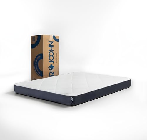 Listado de Colchones Matrimoniales Economicos - 5 favoritos. 44 DR JOOHN Colchón en Caja Matrimonial | Ergo Espuma | Diseño Confortable y Practico | 190 x 135 x 14 cm | Semi-Firme. (Basic)